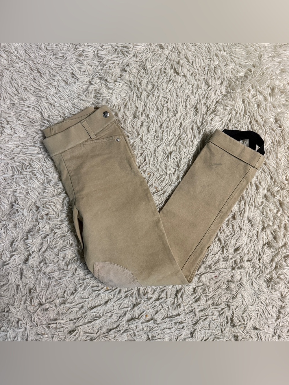 Child’s Size 14R Tan Ariat Knee Patch Horseback Riding Breeches Jodphurs